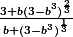\frac{3+b(3-b^3)^{\frac{2}{3}}}{b+(3-b^3)^{\frac{1}{3}}}